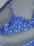 Fashion Bikini Sets Sexy Bikini Women's Two Piece Suit Push Up Swimsuits Bandage Swimwear High Cut Beachwear Print Bathsuit