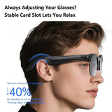 Lenovo 150 languages Smart Translation Bluetooth Sunglasses TF Card Supported Outdoor Wireless Stereo Glasses For Travel Sports