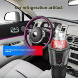 Upgraded Version 12V Smart Auto Car Cup Holder 2-in-1 Portable Car Cup Holder for Fast Cooling and Heating for Coffee & Water