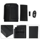 1pcs DC12V Car Front Center Console Storage Box With Power Cord Wireless Charger For Tesla For Model X For Model S 2016~2020
