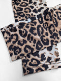 Summer 2026 Sexy Leopard Jumpsuit Women Stand Collar Deep Zipper Slim Full Length Pants Trousers Rompers Jumpsuits 63947