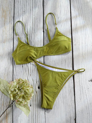 Miyouj Push Up Swimwear High Cut Bikinis Sexy Two Piece Suits Solid Bikini Set New Swimsuits String Bathsuit 2026 Swimsuit