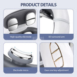 TENS Pulse Neck Massage Household Cervical Spine Massager Wireless Smart Sholder Cervical Massager Heating Muscle Punch Beating