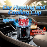 Upgraded Version 12V Smart Auto Car Cup Holder 2-in-1 Portable Car Cup Holder for Fast Cooling and Heating for Coffee & Water