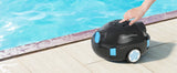 INSE Y10 Cordless Robotic Pool Cleaner,90 Mins Runtime,Self-Parking, for Above/Inground Pools Up to 65ft/1100 Sq.Ft (Black))