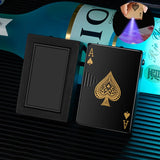 Creative Playing Cards Ace of Spades Lighter Windproof Poker Design Refillable Butane Lighter Fun Toy for Smoking Accessories