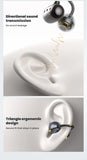 【HTC NE67】Bluetooth V6.0 Earphones AI Translator Earbuds TWS Earclip Wireless Headphones Portable with a Hanging Chain