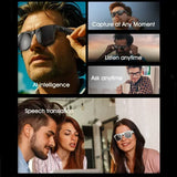 Lenovo Bluetooth5.4 AI Smart Camera Glasses 8K Photo Recording Remote Control Touch Translator Voice Assistant Wireless Sunglass