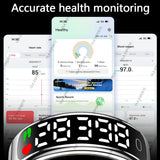 Smart Ring Display Screen and Touch, Wireless Charging,Smart Control,Health Manager,5ATM Waterproof For Men Women New Rings