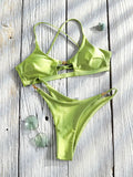 Miyouj Push Up Bikinis New Two Piece Suit 2026 Bathsuit Sexy Bikini Sets Hollow Out Swimsuit String Bathwear Low Waist Swimwear