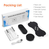 EMS Back And Neck Massager Wireless Pulse Heating Cervical Massage Patch 6 Mode 19 Level Mini Electric Muscle Stimulator Sticker