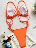Sexy Extreme Mini Micro String Women Swimwear One Piece Swimsuit Female Cross Backless Monokini High Cut Bathing Suit Swim Lady