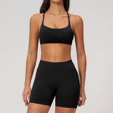 2PCS Yoga Suit Women Tracksuit Sports Bra High Waist Leggings Outfit Gym Set Fitness Athletic Wear Workout Clothes Sportswear