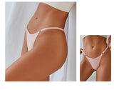 FINETOO 3Pcs/set Women's Cotton Panties Low Waist Bikini Briefs M-2XL Ladies Underwear Female Soft Solid Underpants Lingerie New