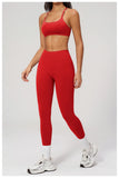 2PCS Yoga Suit Women Tracksuit Sports Bra High Waist Leggings Outfit Gym Set Fitness Athletic Wear Workout Clothes Sportswear