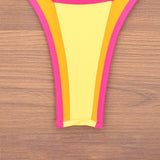 Splicing Denim V Shaped Thong Bikini Women Swimsuit Female Swimwear Two Pieces Bikini Set Bather Push Up Bathing Suit Swim Lady