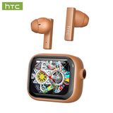 Wireless Bluetooth Headset HTC AI Translator Headphones Low Latency 30-Hour Battery Life Clear Sound Full HD LCD Screen for Musi