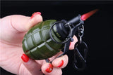 New Multifunctional Military Model Creative Windproof Lighter Metal Body Pink Flame Ashtray Butane Gas Lighter Collection Gift