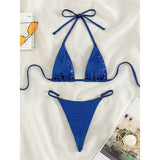Sexy Diamond Extreme String Mini Micro Bikini Women Swimwear Female Swimsuit Two-piece Bikini set Bather Bathing Suit Swim V5180