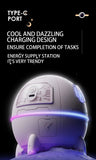 220mL Space Capsule Air Humidifier USB Plug in Rechargeable Mist Aromatherapy Water Diffuser 7 Colors Atmosphere Light
