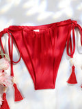 ZRTAK Triangle Bikini Set Sexy Swimwear Women 2026 Bikinis Floral Print Swimsuit Micro Thong Bandage Bathing Suits