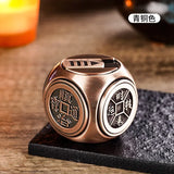 Hot selling Four sided Rotating Gyroscope Decompression Dice Direct Charge Desktop Toy Gift Metal Inflatable Lighter