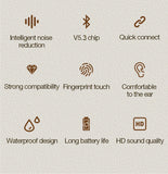 Choice ERAZER Airs Pro Wireless Bluetooth Earphones Touch Screen Headphones HiFi Earbuds ANC Noise Reduction Headsets HD Call