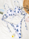 Sexy Ruffle Frilled Micro Thong Bikini 2025 Women Swimwear Female Swimsuit Two-pieces Bikini set String Bather Bathing Suit Swim