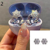 1Pairs Headphone Diameter Buckle Zircon Decorative Headphone Decoration Clip Removable Easy To Install Earbud Accessories