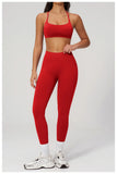 2PCS Yoga Suit Women Tracksuit Sports Bra High Waist Leggings Outfit Gym Set Fitness Athletic Wear Workout Clothes Sportswear
