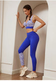 Cloud Hide SEXY Leopard Yoga Set Women Sports Wear Gym Tracksuit Clothes Workout Leggings Crop Top Bra Fitness Suit Sportswear