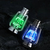 Retro Glow in The Dark Horse Light Inflatable Lighter with Grinding Wheel Inflatable Transparent Chamber LED Color Light Lighter