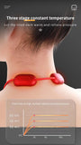 Smart TENS+EMS Electric Neck Massager with Micro-Current Portable Hot Compress for Cervical Spine Shoulder And Neck Pain Relief