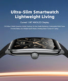 New Ultra Thin Smart Watch men 1.96" AMOLED HD Pixel Display Always Show Time BT Call Reminder Smartwatch Ladies For Android iOS