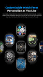 New Ultra Thin Smart Watch men 1.96" AMOLED HD Pixel Display Always Show Time BT Call Reminder Smartwatch Ladies For Android iOS