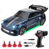 1/64 Scale Drift RC Car 2.4G Desktop Mini Racing Model with ESP 4WD Remote Control Vehicle Toy For Adults Kids Ideal Gift
