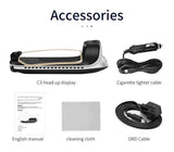 With Navigation GPS OBD2 Speedometer C3 HUD Car Electronic Auto Projector HUD Protable Head Up Display Car Accessories
