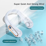Hanging Neck Fan Digital Display Power Ventilador Bladeless Neckband Fan Portable Mini Air Cooler USB Rechargeable Electric Fans