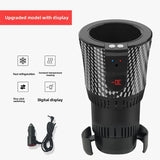 Upgraded Version 12V Smart Auto Car Cup Holder 2-in-1 Portable Car Cup Holder for Fast Cooling and Heating for Coffee & Water