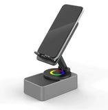 Wireless Audio Bluetooth Speaker withPower Bank, 5 in 1 Emergency Charging LEDPhone Holder Festival Gifts for Friend Family