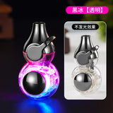 Ransparent Electric Butane Gas Lighter Windproof Straight Torch Lighter Colorful Lights Blue Flame Cool New Gift Hot Sales