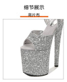 Korean Style Nightclub Catwalk Shoes 20 Cm Waterproof Platform Hentiangao High Heel Sandals Middle Eastern Fashion And Elegant