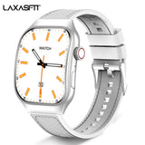 LAXASFIT New Bluetooth Call Smart Watch for Men 2.01" HD Curved Screen Sports Watch Health Monitor Smart Watch for Android iOS