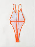 Sexy Extreme Mini Micro String Women Swimwear One Piece Swimsuit Female Cross Backless Monokini High Cut Bathing Suit Swim Lady