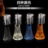 Magic Blue Flame Grinding Wheel Lighter Metal Butane Gas Flint Lighter Cigarette Lighter Smoking Accessories Ensendedores