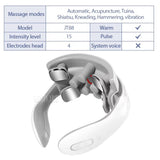 TENS Pulse Neck Massage Household Cervical Spine Massager Wireless Smart Sholder Cervical Massager Heating Muscle Punch Beating