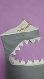 Women Sexy Shark Connected With Decorative Chain Swimwear Sexy Gather Backless Split Bathing Bodysuit Swimming Suit Beach Wear