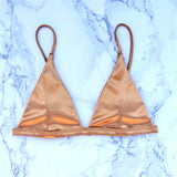 5 Colors Satin High Leg Cut Brazilian Two-Pieces Bikini Set Bikini Female Swimsuit Bathing Suit Women Swimwear Bather Swim V4964