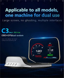With Navigation GPS OBD2 Speedometer C3 HUD Car Electronic Auto Projector HUD Protable Head Up Display Car Accessories