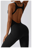 Solid Yoga Jumpsuit One Piece Outfit Fitness Bodysuit Workout Clothes for Women Sportwear Women Buttock lifting Set Activewear